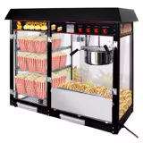 Popcornmaschine - 5 kg/h - mit 3 beheizten Ablagen