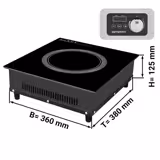 موقد تحريضي - 3,50 kW - جهاز تركيب