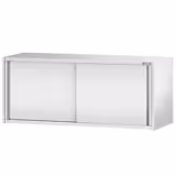 Armadio pensile in acciaio inox PREMIUM - 1800x400mm - con porte scorrevoli - 650mm di altezza
