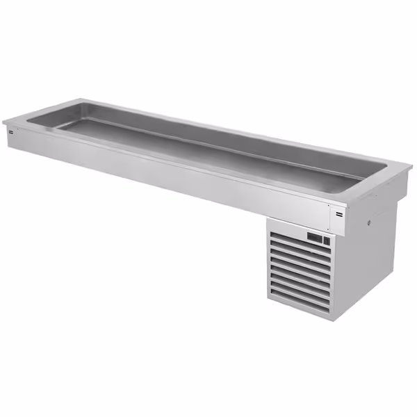 Commercial Drop-in Refrigerated Well - 2100mm - +2 to +8°C - 6x GN 1/1 - 410W