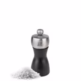 (6 sztuk) PEUGEOT | FIDJI – Młynek do soli – drewno – czarny matowy – wysokość: 120 mm