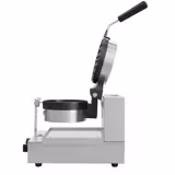 Piastra per Waffle professionale - Singola - Manuale - 1,30kW - Forma: Rotonda - Ø 180mm - con piastra girevole a 180° - piastre di cottura rivestite in Teflon