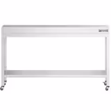 Table de travail en inox PREMIUM - 1800 x 600 mm - avec tablette inférieure et roulettes