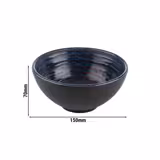 (6 pz) Ciotola - LOOPS - in Melamina - 0,50L - 150x150x70mm - impilabile - Blu