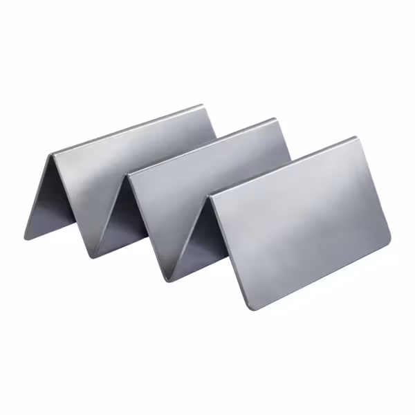 Stojan na taco / sendviče - nerezová ocel - 120x150 mm - s 3 policemi