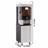 Spremi arance automatico professionale - 100kg - con 25 arance/min, Ø frutti 60-75mm & alimentazione automatica - Grigio - incl. sottotelaio
