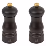 (6 sztuk) PEUGEOT | CLERMONT – Młynek do soli i do pieprzu – drewno – kolor czekoladowy – wysokość: 130 mm