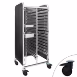 Chariot à glissières en acier inoxydable - GN 1/1 - 30 niveaux