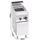 Commercial Gas Pasta Cooker - Single Tank - Freestanding - 30L - 10kW - with Drain Tap