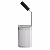 Pastamand MARIO - 140x140x(H)250mm | GN 1/6 - RVS | met hittebestendige handgreep - voor pastakokers