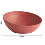 (6 szt.) Miska bufetowa okrągła - FROSTFIRE - Aluminium - Ø 325mm - 3l - Czerwony