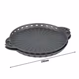 (6 ks) Opakovaně použitelná krabice na pizzu - pro pizzy Ø 22 cm - šedá