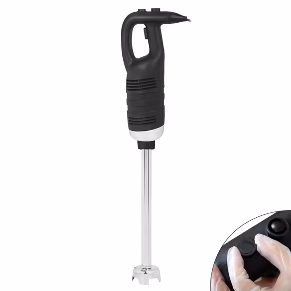 Batidora de mano con varilla mezcladora de 500 mm - 650 vatios - velocidad regulable sin escalonamientos
