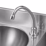 Handwaschbecken - Edelstahl - mit Seifenspender