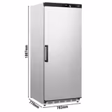 Rvs koelkast PREMIUM - 476l - Kunststof binnendeur(en)