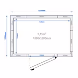 Kylrum för +2…+12 °C - 1800x1200 mm - 3,15 m³