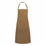 (6 pièces) KARLOWSKY | Tablier à bavette avec poche Basic - Camel