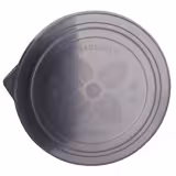 (60 szt.) Pokrywka wielorazowa - Ø 185mm - 190x190mm - płaska - PP, do zmywarki, sztaplowane, wielorazowe, recyklingowalne, Made in Europe - Szary - kompatybilne z miseczkami/miskami o Ø185mm