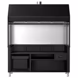 Assador vitrocerâmico - 1760x890x2150mm - Preto - compatível com KGE1600 & 2x GGE800 - com filtros incluídos