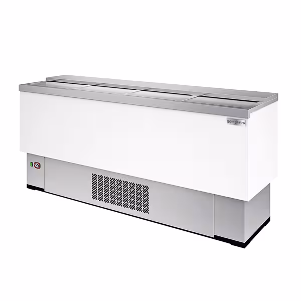 Italhűtő láda - fehér porszórt acél - 415 l