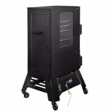 Commercial Smoking Oven - Digital - with 4 Shelves - on Castors - Black