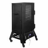 Defumador - Digital - 4 grelhas - 670x739mm - com rodas - Preto