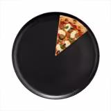 (12 stuks) Pizzabord - porselein - Ø310mm - zwart