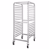 Carrinho de tabuleiros em aço inoxidável - para 15 tabuleiros 600x400mm