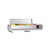 Countertop Prep Well PREMIUM - 1400x335mm - 6x GN 1/4