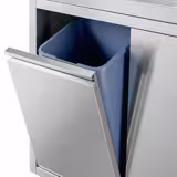 Commercial Sink Cabinet – 1600 × 600 mm – with Waste Bin & Twin Right-Hand Bowls