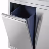 Sudoper s ormarićem ECO - inox - 1200 x 700 mm - s košem za otpatke - s 1 koritom - korito desno
