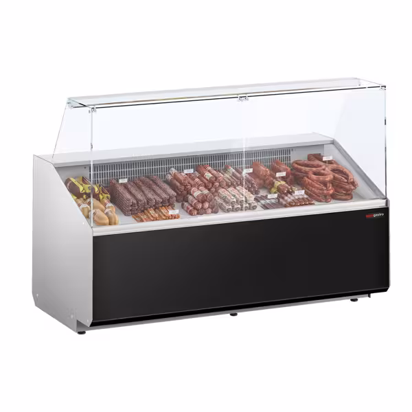 Balcão frigorífico - 1881x979mm - 387L - 3 portas - Painel frontal Preto - +2 a +6°C