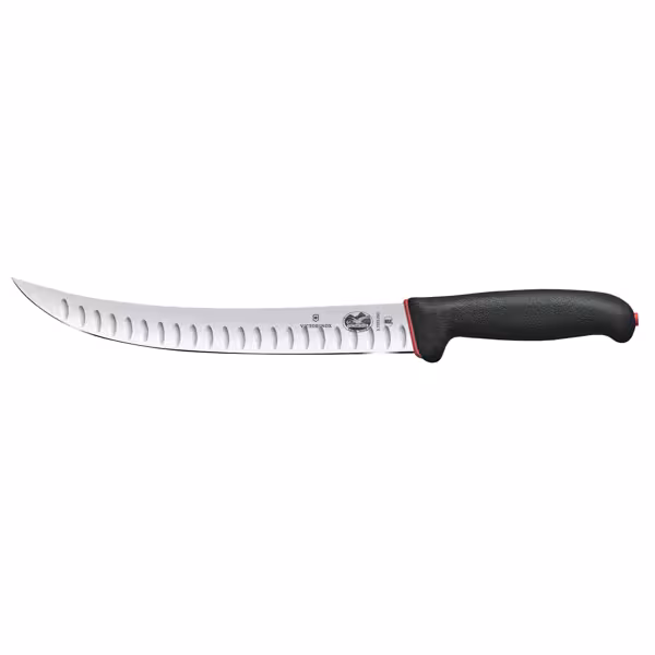 VICTORINOX | FIBROX DUAL GRIP - سكين الجزار بحافة مجوفة - الشفرة: 250 مم