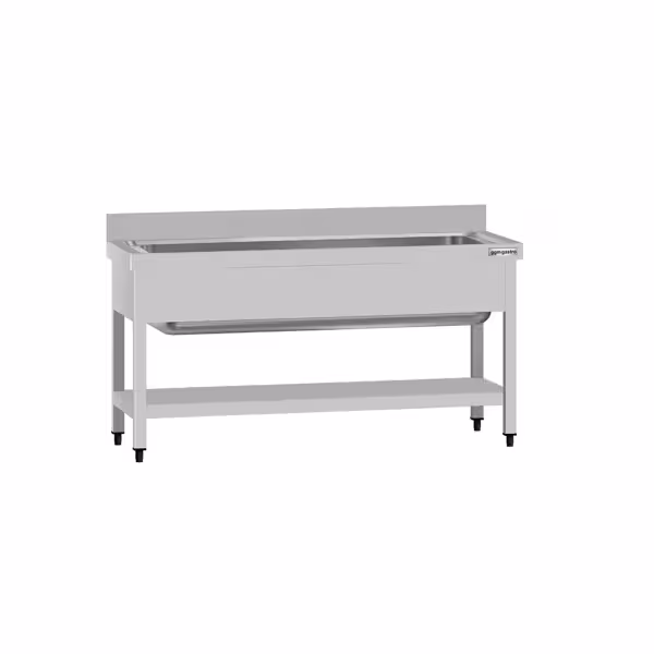 Topfspültisch ECO - 1400x600mm - mit Grundboden & 1 Becken