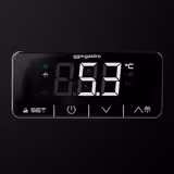 Kylmäpöytä PREMIUM PLUS - 1989x512 mm - 469 l - varustettu: 3 lasiovea, LED-valaistus & itsesulkeutuvat ovet - musta