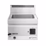 حمام مائي كهربائي يُوضع على الطاولة - 1,20 kW - 1x GN 1/3 + 1x GN 1/2 - مع صمام تصريف