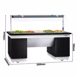 Buffet DUBLIN - Tina de refrigeración - isla bufé - 2,0 x 1,0 m - 5x GN 1/1