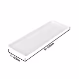 Serving Platter - GN 2/4 - 530x162x20mm - White - Plastic