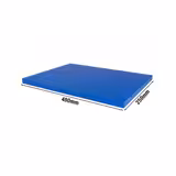 Snijplank - 250x400mm - Dikte: 20mm - HACCP-conform - Polyethyleen - Blauw - Antislipvoetjes