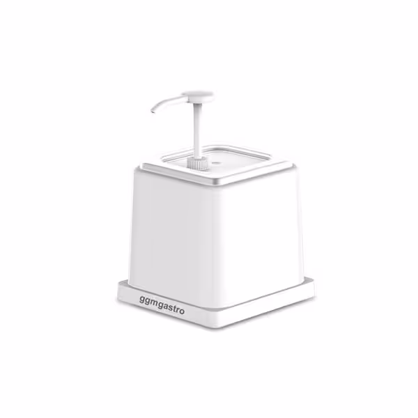 Sausdispenser - polypropyleen - 2L - 210x220x210mm - wit