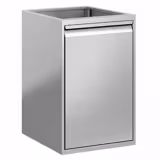 Poubelle PREMIUM – module sous plan – avec 2 bacs en plastique sur rails – compatible avec les meubles sous évier SSIE2 et ATK, profondeur 600 mm