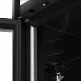 Drankenkoelkast - 925mm - 630L - digitaal display - met 2 glasdeuren & LED-interieurverlichting - zwart