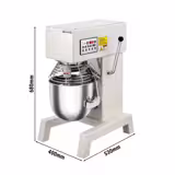 Planetenrührmaschine - 10 Liter - 750 Watt - inkl. 3 Rühraufsätze