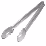 (12 bucăți) CAMBRO | Lugano® clește cu margine curbată - 305 mm - transparent
