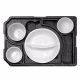 (10 sztuk) THERMO FUTURE BOX | Pojemnik termiczny DINNER +3 – czarny