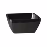 (6 adet) Kase - Melamin - PURE COLOR - 1,5L - köşeli - 190x190mm - Derinlik:90mm - Siyah