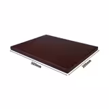 Snijplank - 300x500mm - Dikte: 20mm - HACCP-conform - Polyethyleen - Bruin - Vaatwasmachinebestendig - Rutschvast