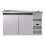 Comptoir de bar réfrigéré Premium PLUS – 1550 × 700 mm – 2 portes