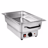 Elektrische Chafing Dish - GN 1/1 - met deksel - Roestvrij staal