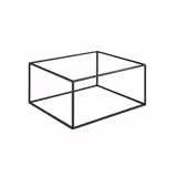 Buffetstandaard ASIA PLUS - zwart gecoat metaal - Hoogte: 162mm - passend voor GN 1/2 & GN 1/4